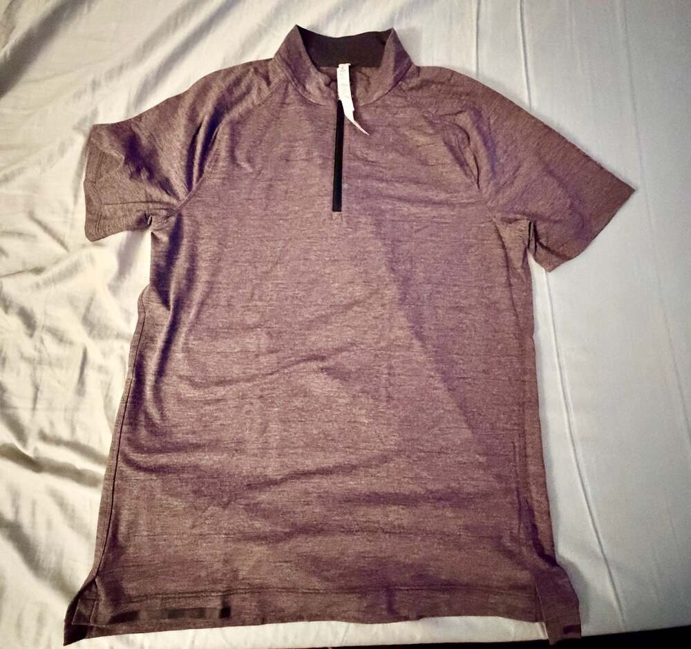 Lululemon Metal Vent Tech Short Sleeve 1/2 Zip Athletic Pullover